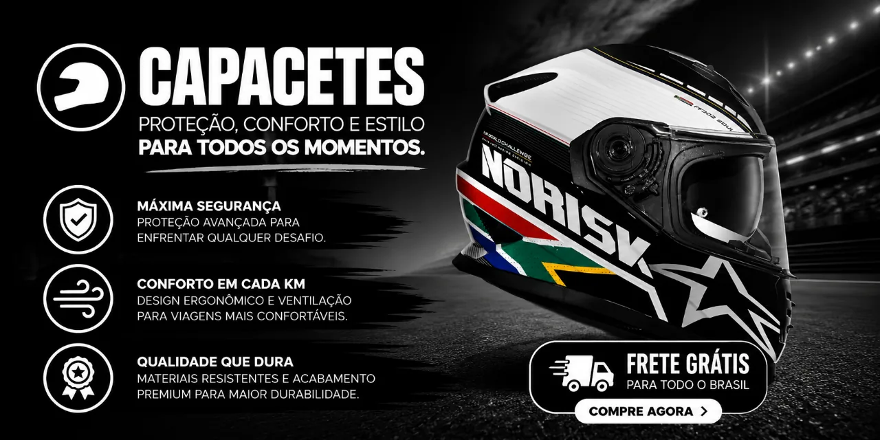 Capacetes — Proteção, conforto e estilo para todos os momentos